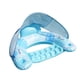 thumbnail image 3 of Flota De La Piscina Con Dosel Con Titular De La Taza Rotadora Compacta Para Summer Beach Blue   Piscina Float Silla  Piscina Inflable Flota Float azul, 3 of 8
