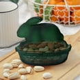 thumbnail image 4 of Easter Glass Candy Dish with Lid Covered Candy Bowl Glass Bunny Jar Candy Servers for Easter Holiday Office Home Kitchen Table Desk (Green), 4 of 6
