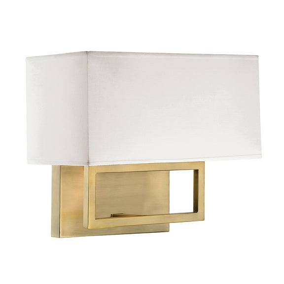 Trade Winds Avalon 2-Light Wall Sconce in Natural Brass