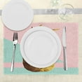 thumbnail image 3 of Ambesonne Indie Place Mats Set of 4, Poly Pineapple Summer, Standard Size, Mint Green Pale Brown, 3 of 6