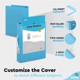 thumbnail image 6 of Enday 1 Inch Binder 3 Ring Binders with Pockets for Home, Office, School Supplies Organization Blue, 6 of 7