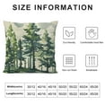 thumbnail image 5 of ONETECH Watercolor Dark Green Teal Tree Pillow Covers Rustic Nature Forest Decorative Throw Pillows Outdoor Farmhouse Cushion Case Decor for Sofa Couch Bed, 5 of 5