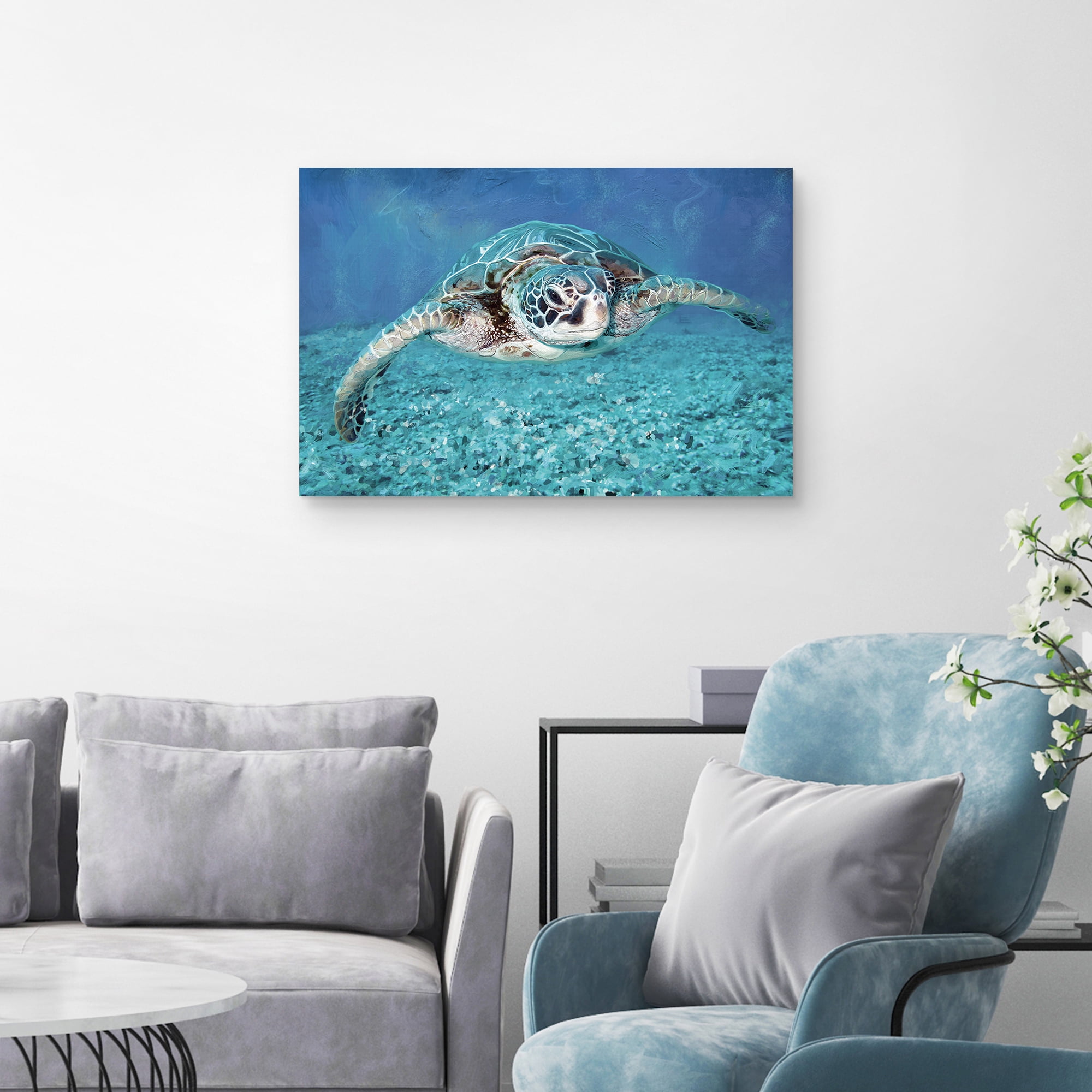 Sea Turtle by Studio Arts Canvas Art Print