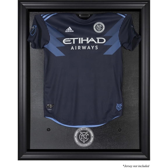 New York City FC Black Framed Team Logo Jersey Display Case
