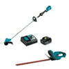 Makita XRU11M1XHU02Z 18V LXT LithiumIon Brushless Cordless String Trimmer Kit with Free Hedge Trimmer