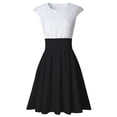 thumbnail image 3 of Viikei Short Sleeve Dress for Women Dress Tops Womens Tops Dressy Casual Womens Lace Party Cocktail Mini Dress Ladies Summer Short Sleeve Skater Dresses, 3 of 3