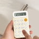 thumbnail image 2 of Calculadora, mini, botones de goma suave, pantalla LCD, estilo de alta belleza para chicas, portátil, batería integrada, naranja, 2 of 6