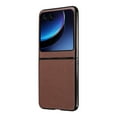 thumbnail image 4 of Allytech Slim Case for Motorola Razr 40 Ultra 6.9" 2023, Shockproof Luxury PU Leather Retro Lightweight Anti-Scratch Anti-Slip Phone Case for Motorola Razr 40 Ultra - Brown, 4 of 11