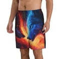 thumbnail image 2 of Logiee Wolf Print Mens Swim Trunks Quick Dry Board Shorts,Breathable Hawaii Beach Shorts Swimwear Bathing Suits-Small, 2 of 6