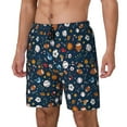 thumbnail image 2 of Haiem Ball Sports Mens Swim Trunks with Compression Liner 2 in 1 Swimming Shorts Stretch Swimwear Quick Dry,Board Shorts-Medium, 2 of 9