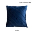 thumbnail image 2 of Funda de almohada bordada de sarga de color liso-Funda de almohada de terciopelo en casa, 2 of 5