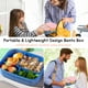 thumbnail image 4 of Fiambrera Bento de 1250 ml para niños y adultos | Recipiente hermético para microondas | Caja multicompartimento para preparar comidas | Incluye 1 fiambrera en rosa, azul o verde, 4 of 6
