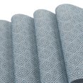 thumbnail image 3 of Unique Bargains 4 Pcs Diamond Pattern Polyester Heat Resistant Washable Placemats Blue, 3 of 6