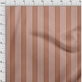 thumbnail image 3 of oneOone Cotton Cambric Rust Brown Fabric Stripes Dress Material Fabric Print Fabric By The Yard 42 Inch Wide, 3 of 4