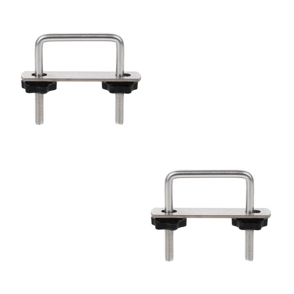 WHAMVOX Raindrops 2pcs Universal Roof Rack U Bolt Clamp for Car Luggage Rack Clip Supply Easy Installation Safe Travel Accessory