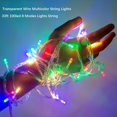 thumbnail image 3 of Pastel Plug in Easter String Lights, 33ft 100 LED Clear Wire Decorative Multicolored Christmas Birthday Wedding Party Lighting Up for Window Bedroom Tree Hanging Decorations (Multi Color), 3 of 17