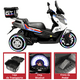 thumbnail image 5 of Motocicleta Montable Eléctrica para Niños Luces Sonido Conexión USB y Bluetooth Batería 6v  Apta a partir de 3 Años - Gris, 5 of 7