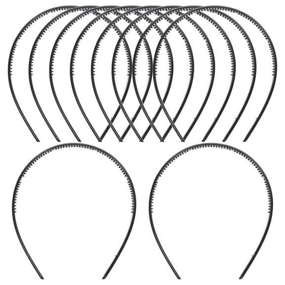 OUNONA Hair Band Retro Headband Pc Black 10Pcs