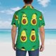 thumbnail image 4 of Balery Cartoon Fruit 1 Camisas hawaianas de manga corta para hombre, camisas playeras de corte holgado, camisas de vacaciones con botones,3X-Large, 4 of 7