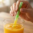 thumbnail image 5 of Straws Drinking Plastic, Reusable Straws Travel, 10 in, Reusable Boba Straws, Wide Mouth, 12 Pcs, Multi Bright tones, 1 Cleaning Brush, on The Go Use, 5 of 6