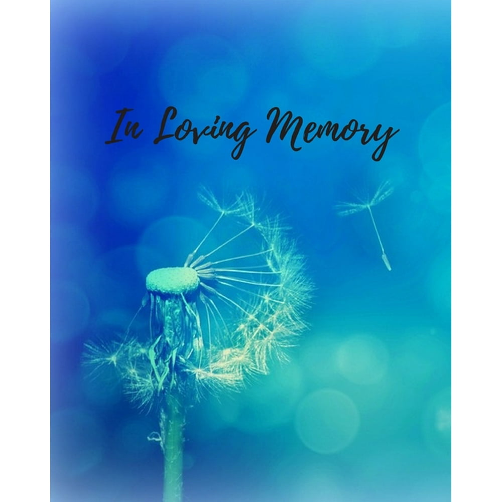 In Loving Memory Funeral Guest Book, Memorial Guest Book