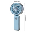 thumbnail image 3 of Tauxra Handheld Mini Usb Rechargeable Fan Portable Outdoor Student Home Blue, 3 of 6