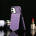thumbnail image 3 of Dteck Crossbody Wallet Case for iPhone 11 with RFID Blocking Card Holder, Built-in Make-Up Mirror for Women Girl Shockproof Purse Cover with Removable Shoulder Strap 6.1 Inch, Purple, 3 of 5