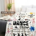 thumbnail image 5 of Dance Blanket Lightweight Dance Gifts Throw Blanket for Girls Teens Teachers Ballerina On Christmas Birthday Thanksgivings 50"X40", 5 of 6