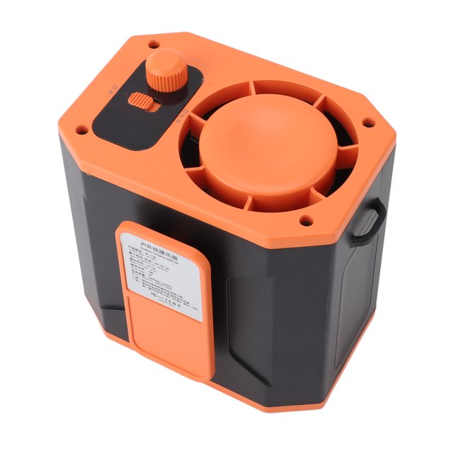 Ventilador De Cintura Ajustable De Alta Velocidad Con Carga Tipo C Y Batería De 3600 MAh Para Trabajar, Caminar, Pescar, Acampar, Actividades Al Aire Libre