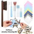 thumbnail image 6 of 18-Piece Jewelry Cleaning Kit – Brushes, Polishing Cloth & Needles for Gold, Diamond, Silver & All Jewelry, 6 of 6