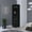 Black#5, variant on Corner Bar Cabinet with Wine Rack, 71" Tall Black Bar Storage Cabinet with Glass Shelves & Double Doors, Space-Saving Home Bar Furniture for Living Room Or Dining Room