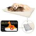 thumbnail image 2 of HOMEIORA 1 Pack Self Heating Cat Pad / Self-Warming Cat Dog Bed / Thermal Cat Mat for Outdoor and Indoor Pets, 24" x 18", White, 2 of 7