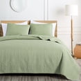 thumbnail image 2 of Juego de colchas Chezmoi Collection Austin de 3 piezas Queen Sage, 2 of 9
