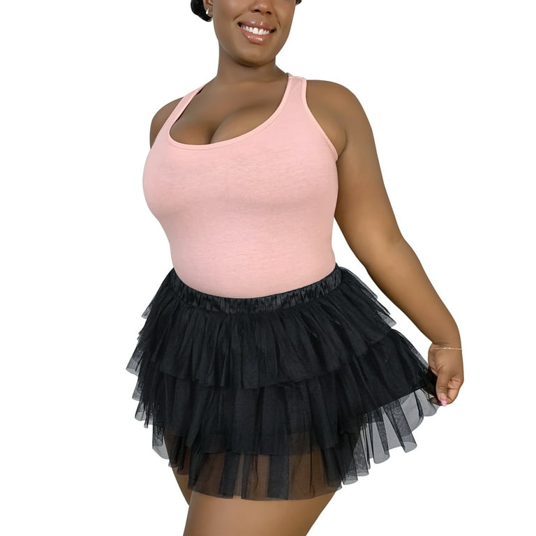 Mesh top skirt 4xl
