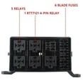 thumbnail image 3 of Fuse-Relay Box 5-Fuse Holders 6 Relay Block Holders Fuse-Block 12V Fuse-Box Car, 3 of 7