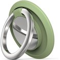 thumbnail image 1 of Soporte para anillo de teléfono con soporte para dedo, soporte para anillo de teléfono celular con agarre para dedo y rotación de 360 grados (verde claro), 1 of 8
