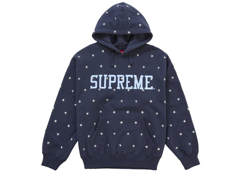 Supreme Men's b.b. Simon Zip Up Hooded Sweatshirt Blue, from