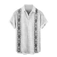 thumbnail image 5 of Awdenio Mens T-Shirts Casual Short Sleeve Button Down Shirts Tropical Beach Summer Hawaiian Shirt, 5 of 6