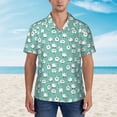 thumbnail image 2 of Balery Cute Sheeps Camisas hawaianas de manga corta para hombre, camisas playeras de corte holgado, camisas de vacaciones con botones,X-Large, 2 of 7