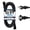 Black, variant on Iron Forge Cable 2 Prong Outdoor Extension Cord 6 ft, 16/2 SJTW 6 Foot Brown Extension Cord, Weatherproof - Great for Outdoor Lights, Deck, Patio