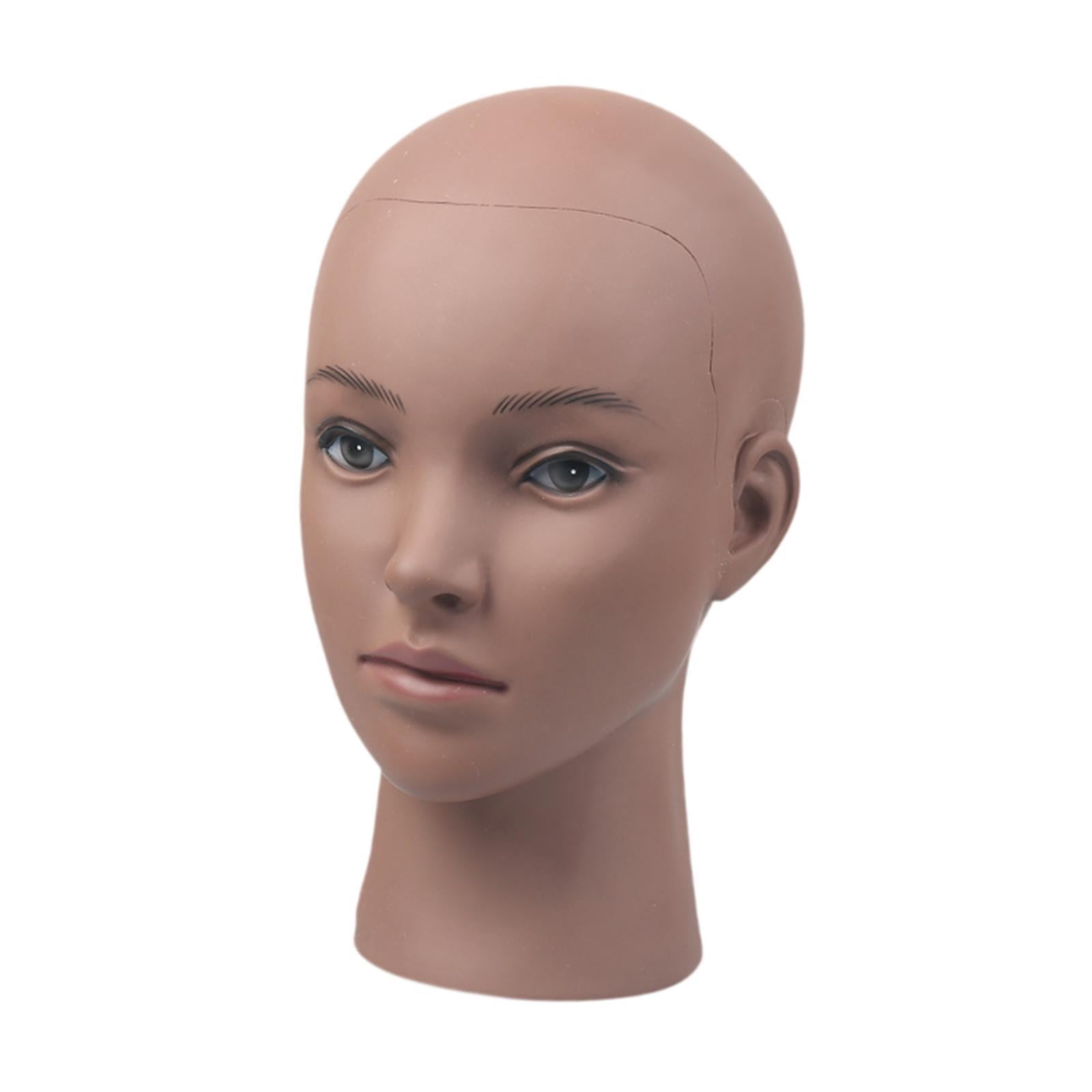 Serenable Mannequin Head,Bald Manikin Doll Head,Cosmetology Training Head for Making Styling Multipurpose Holder for Home Salon