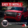 thumbnail image 3 of AMERICAN MODIFIED Grille avec Base Emblème, 2019-2021 GMC Sierra 1500, Noir Mat, 3 of 10