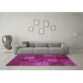 thumbnail image 3 of Ahgly Company Indoor Square Patchwork Purple Transitional Area Rugs, 6' Square, 3 of 4