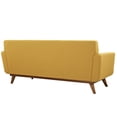 thumbnail image 5 of Modern Contemporary Armchairs and Loveseat (set of three), Orange Fabric, 5 of 6