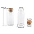 thumbnail image 3 of Botellas de vidrio MaxMau miniviales de 10 ml con tapones de corcho (24 unidades), 3 of 6