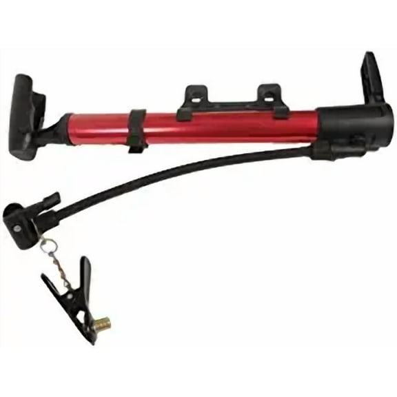 Mini Aluminum Bicycle Mounted Bike Tire Pump Potable Air Pump (Red)