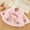 Pink, variant on SILVERCELL Girl's Solid Color Thickened Lapel Collar Short Cape Winter Fuzzy Fluffy Shawl Coat for 0-48M Infant Toddler