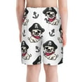 thumbnail image 6 of PAYOHTO French Bulldog Pirate Dog Boys Swim Trunks Quick Dry Beach Boardshorts for Teen Boys Bathing Suit Swimwear for Boys, 6 of 7