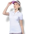thumbnail image 1 of Monterey Club Women's Honeycomb Texture Solid Golf Polo Shirt #2134, 1 of 2