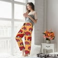 thumbnail image 4 of Uemuo Red Cars Pattern Women's Wide Leg Palazzo Lounge Pants with Pockets Light Weight Loose Comfy Casual Pajama Pants-X-Large, 4 of 9
